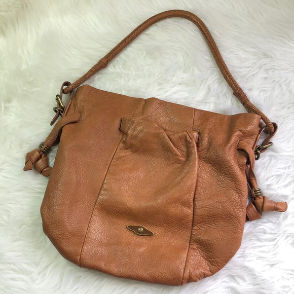 Elliott Lucca Bags Elliott Lucca Cognac Leather Shoulder Bag Poshmark